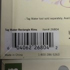 Making Memories Tag Maker Rims  72  Rectangle Label Holders New Crafts Scrapbook