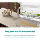 Stainless Steel Utensil Holder Dish Drying Rack Kitchen Organizer With Hooks