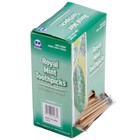 White Birch Mint Individually Wrapped Round Wooden Tooth Picks 1000   Box Royal