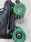 Rock Skates Gt-50 Black Roller Skates   Green Wheels Women   s Size 5 6 