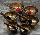Professional Seven Chakra Healing Bowl Set-handmade Tibetan Chakra Bowl Set Of 7