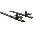 Uimoso Clamp On Pallet Forks 4000lbs Tractor Forks 60  Adjustable Bucket Forks