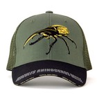 Colorata Hercules Beetle Mesh Cap  Green   Black  Kids Size