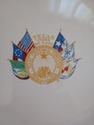 Texas Centennial Exposition Six Flags Hlc Dupont Exhibit Souvenir Plate 1936