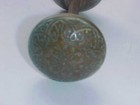 Pair Antique Ornate Cast Brass Art Craft Aesthetic Eastlake Victorian Door Knobs