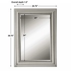 Uttermost 12005 B Silver Stuart Silver Mirror