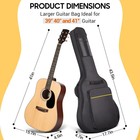 Acoustic Guitar Hard Case Fits Most Standard Electric Acoustic Guitars Hardshell