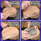 Clearly Printed 250mm Circle Center Finder Tool  Protractor  And Circle Maker   