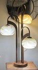 Original Vintage 3  Armed 1960 s-70 s Sculptural Table Lamp With Toggle Switch