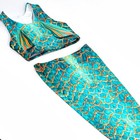 Swimtails Emerald Isle Mermaid Tail Monofin Women   s Size 12 l Nwt Retails  500