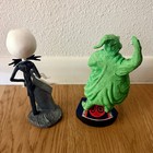 2004 Neca Nightmare Before Christmas Jack Skellington   Oogie Boogie Bobbleheads