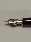 Montblanc Meisterst  ck Classique Fountain Pen In Red W  Gold Trim  m Nib  W  Box