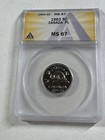 1963 Canada 5 Cents Proof Like Graded Ms 67 By Anacs