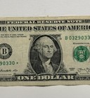 2013 B Duplicate Star Note Error One Dollar Bill B03290330  Fw Print