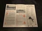 Vintage Lovely Travel Pamphlet Map Lake County California By Fidge 40s- 50 s