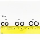 8 10 12mm  3pairs  Mens Womens Stainless Steel Tube Hoop Ear Ring Stud Earrings 