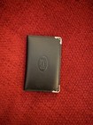 Cartier Promotional Gift Black Soft Calfskin Leather Cardholder Wallet Boxed