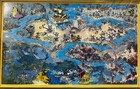 Rare Disney Disneyland Pirates Of The Caribbean Sam Mckim Map Framed Pin Set