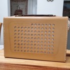 Vintage 1956 General Electric Leather Transistor Radio P-721 Very Nice - Pts rep