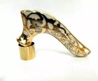 Vintage Brass Victorian  Designer Head Handle For Wooden Walking Stick Cane