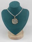 Nuestra Senora De Atocha Solid Silver Coin Pendant In 14kt  solid Gold  bezel