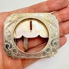 Antique Sterling Silver 925 Keyston Bros San Francisco Coin Mount Belt Buckle