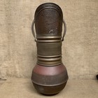 Vintage Brass And Copper Coal Scuttle - Farmhouse - Cottage - Rustic