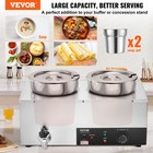 Vevor Commercial Soup Warmer Soup Station With 2 7 4qt Pot Soup Kettle Warmer