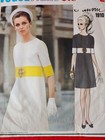 Vtg 60   s Lanvin Vogue Paris Original A-line Dress Pattern 1910 Sz 14 Jackiesque