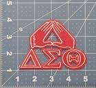 Delta Sigma Theta - 4 X 3    Hand Sign Iron On   Sew On Patch