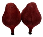 Vionic Josie Merlot Suede Kitten Heels Pumps Womens Sz 7 Career Mob Wife Classic