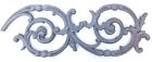 Vintage Pediment Cast Iron Scroll Curve Spiral Wall Decor Art Panel 20  X 7  Si