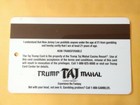Trump Taj Mahal Casino N  J  Vintage Logo Slot Card Great For Any Collection 