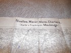 Ww1 German Army Map     Nivelles Waver Mons Charleroi     Belgium 1916 - Nice 