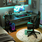 Large Computer Modern Office Gaming Desk For Home Office  Study  And Workspace