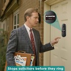 Small No Soliciting Sign For Ring Doorbell Or Front Door  2 Small  Black