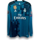 Real Madrid Jersey 2017 2018 Uef Retro Long Sleeve - Ronaldo  7 