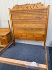 67947 Victorian Oak Bedroom Set With Full Size Bed And Dresser