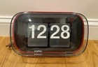 Copal 801   Large Digital Flip Clock   Vintage   1970 s   Red