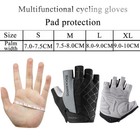 Rockbros Bike Gloves Cycling Gel Padded Half Finger Gloves For Cycling Sports Us
