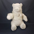 Disney Store Winnie The Pooh 12  Snowflake Plush White Sparkle