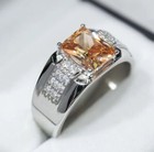 Natural Citrine Ring For Men  925 Silver  Aaa Quality Citrine Ring  Gift For Him