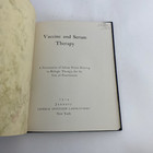 Antique Vintage Medical Book 1914 Vaccine And Serum Therapy Small Size Lab Illus