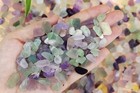 Fluorite Aquarium Gravel Rocks Natural Tumbled Healing Crystal Chips Bulk Gem   