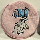 Vintage Neopets Cd Dvd Case Cloud Aisha blue    White Uni pink  2005 Plush Zip