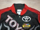 Toyota Checkered Flag Nascar Racing Bomber Jacket Nextel Series 2004 L Flames
