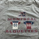 Montreal Alouettes Cfl Football Shirt T-shirt Gray Fan Apparel Canadian League