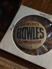 Vtg 1950 Campaign Button Ct Governor Chester Bowles Jfk Lbj Ambassador To India