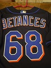 New York Mets Dellin Betances Game Issued Black Jersey mlb Tom Sever Arm Patch 