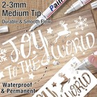 White Permanent Marker Waterproof - 8 Paint 1 Count  pack Of 8   